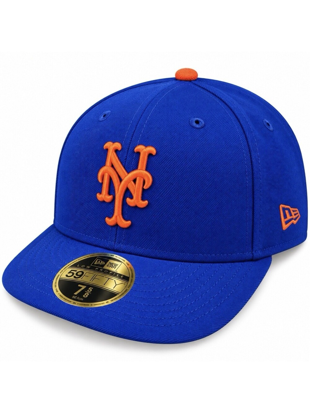 New Era 59 FIFTY New York Mets MLB Fitted Cap Blue/Orange/Black Size 7 5/8 New